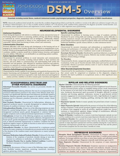 DSM-5 Overview