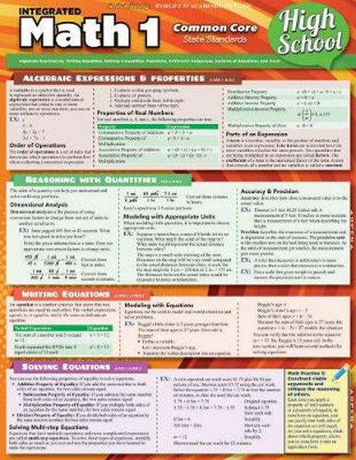 Math 1 - Common Core 9th Grade