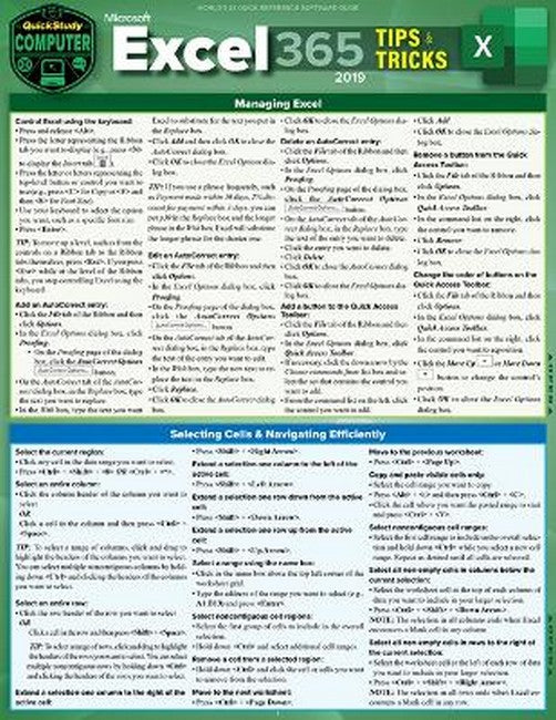 Microsoft Excel 365 Tips & Tricks - 2019