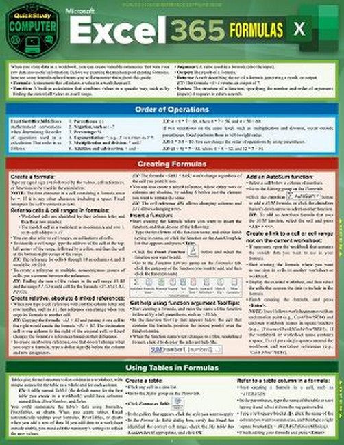 Microsoft Excel 365 Formulas