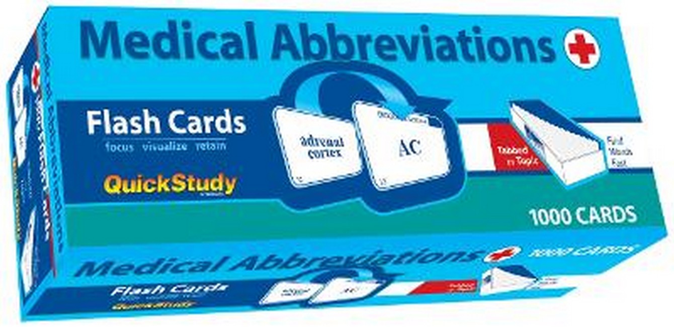 Medical Abbreviations Flash Cards (1000 Cards)