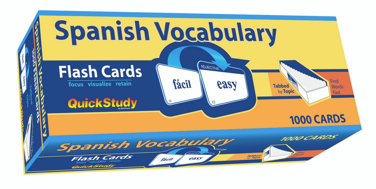 Spanish Vocabulary 1000 Flash Cards 2/e