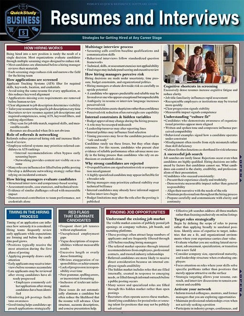 Resumes & Interviews