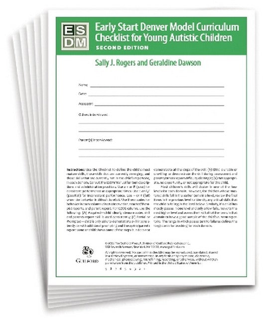 Early Start Denver Model Curriculum Checklist for Infants and Young Autistic Children, Second Edition 2/e