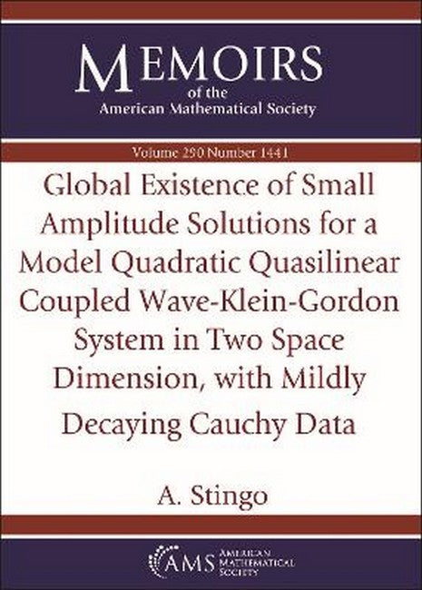 Global Existence of Small Amplitude Solutions for a Model Quadratic Quasilinear Coupled Wave-Klein-Gordon System in Two Space Dimension, with Mi