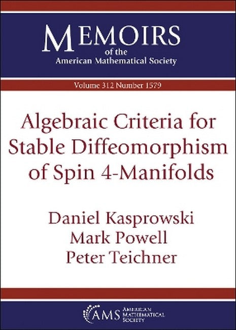 Algebraic Criteria for Stable Diffeomorphism of Spin $4$-Manifolds