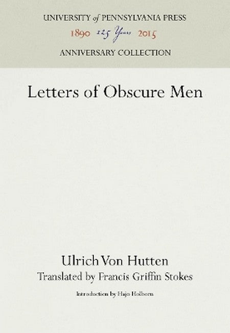 Letters of Obscure Men