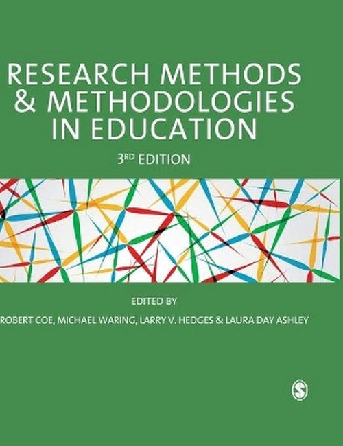 Research Methods and Methodologies in Education 3/e