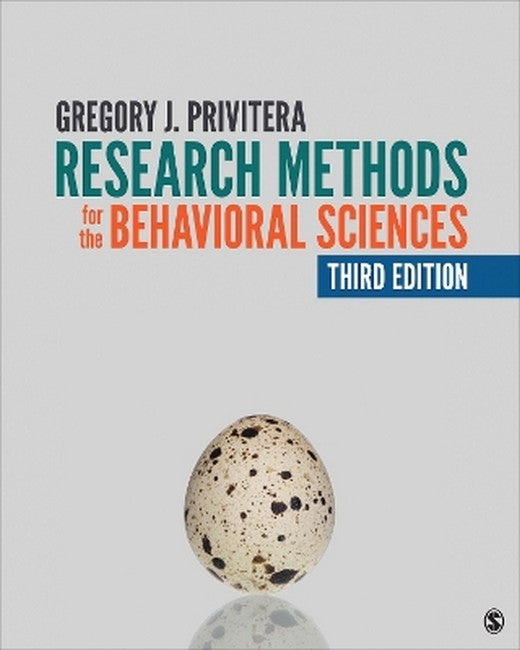 Research Methods for the Behavioral Sciences 3/e