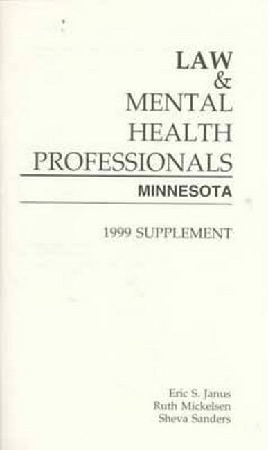 Law and Mental Health Professionals  Supplement