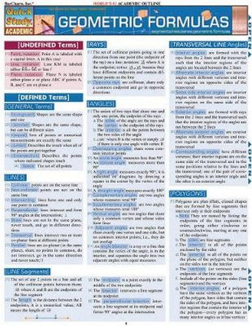 Geometric Formulas