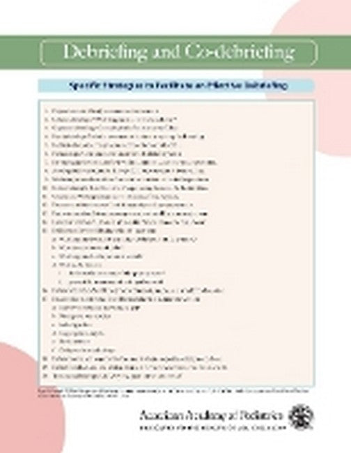 Neonatal Simulation Card: Debriefing and Co-debriefing