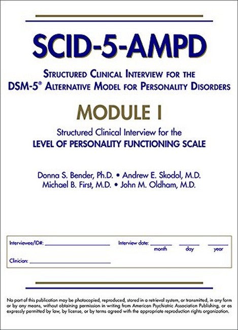 Structured Clinical Interview for the DSM-5 (R) Alternative Model for