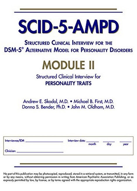 Structured Clinical Interview for the DSM-5 (R) Alternative Model for