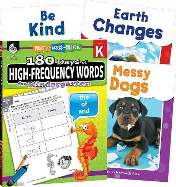 Learn-at-Home: High-Frequency Words Bundle Grade K: 4-Book Set