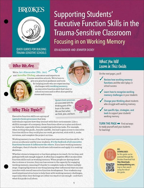 Supporting Students' Executive Function Skills in the Trauma-Sensitive