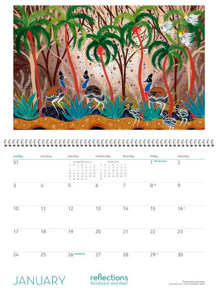 2027 Reflections - Rainforest and Reef Wall Calendar