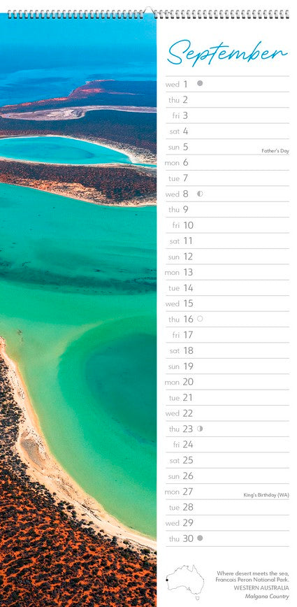 2027 Wild Places of Australia Slimline Calendar