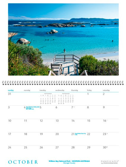 2027 Coastlines - Panoscapes Wall Calendar