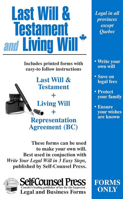 Last Will & Testament and Living Will (paper forms): 2/e