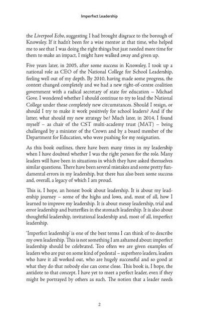 Imperfect Leadership