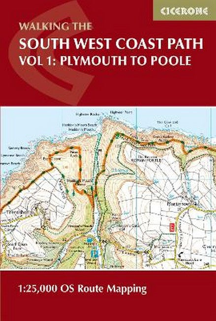 South West Coast Path Map Booklet - Vol 1: Minehead to St Ives 2/e