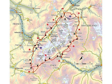 Tour du Mont Blanc Map Booklet