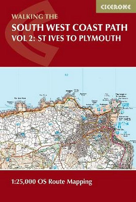 South West Coast Path Map Booklet - Vol 2: St Ives to Plymouth 2/e