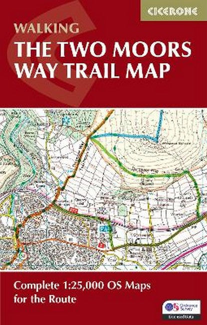 The Two Moors Way Trail Map 2/e
