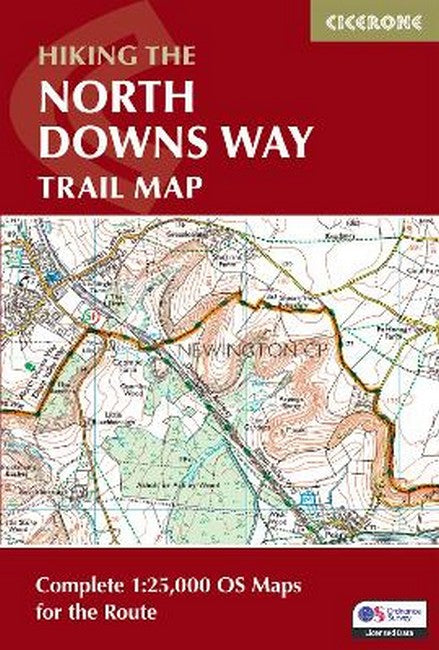 Hiking the North Downs Way Trail Map 2/e