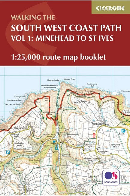 South West Coast Path Map Booklet - Minehead to St Ives