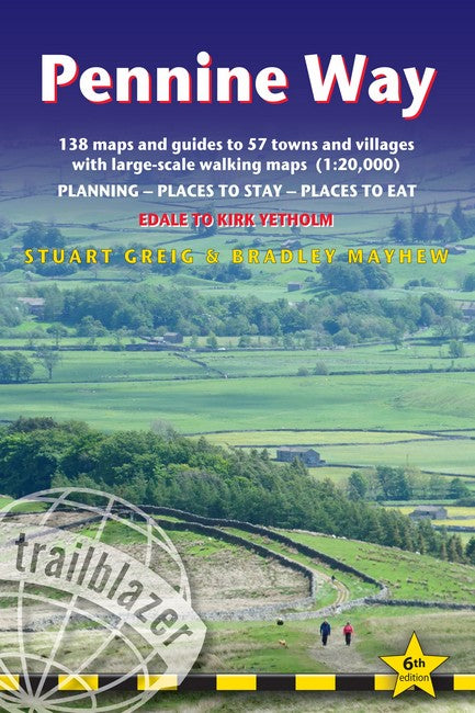 Pennine Way - guide and maps to 57 towns and villages with large-scale w