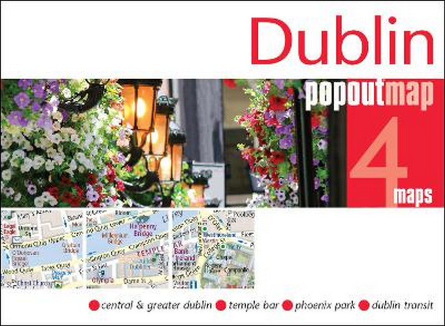 Dublin PopOut Map - pocket size, pop up map of Dublin city centre