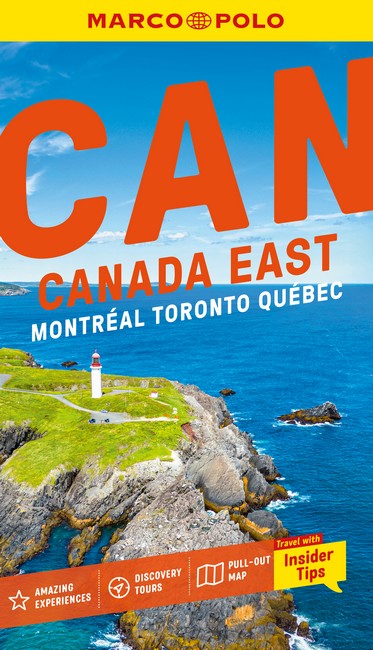 Marco Polo Canada East Pocket Travel Guide | Pull-out Map | Local Knowledge | Covers: Montreal, Toronto, Quebec and more