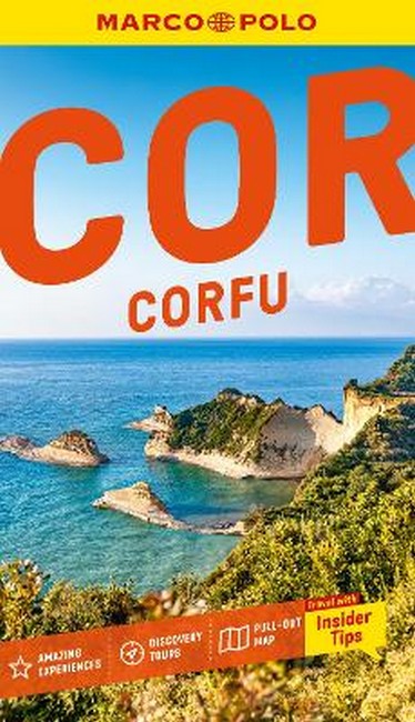 Marco Polo Corfu Pocket Guide with Fold-Out Map | includes Kassiopi & Sidari