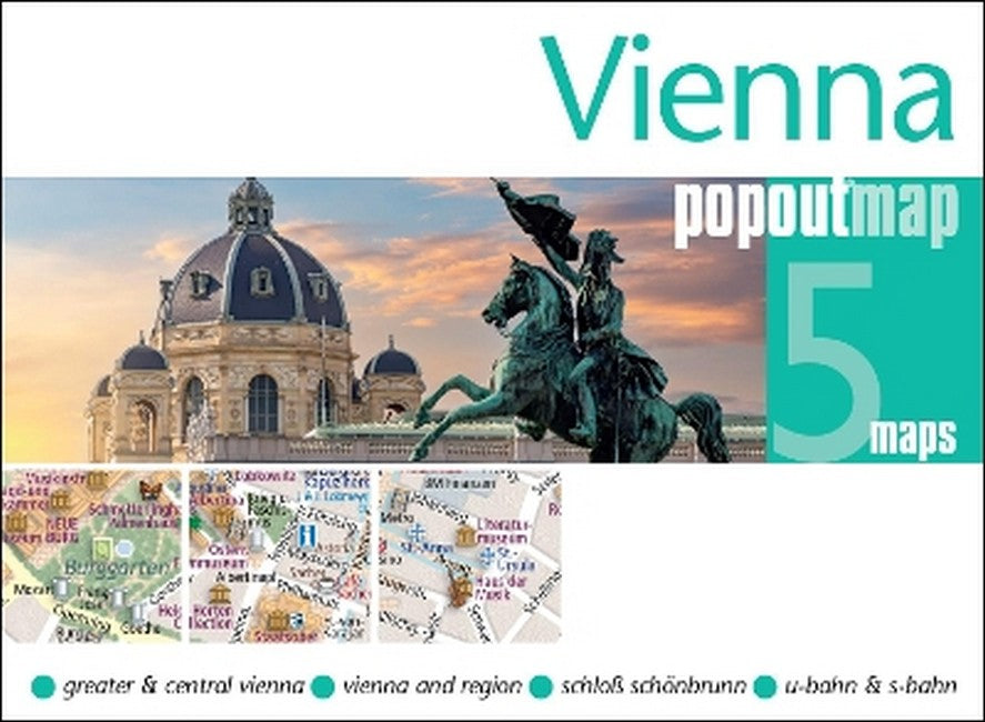 PopOut Map Vienna - Pocket-Sized Pop-Up Street Map of Innere Stadt | Schoenbrunn | Vienna U-Bahn Map | Compact Travel Map