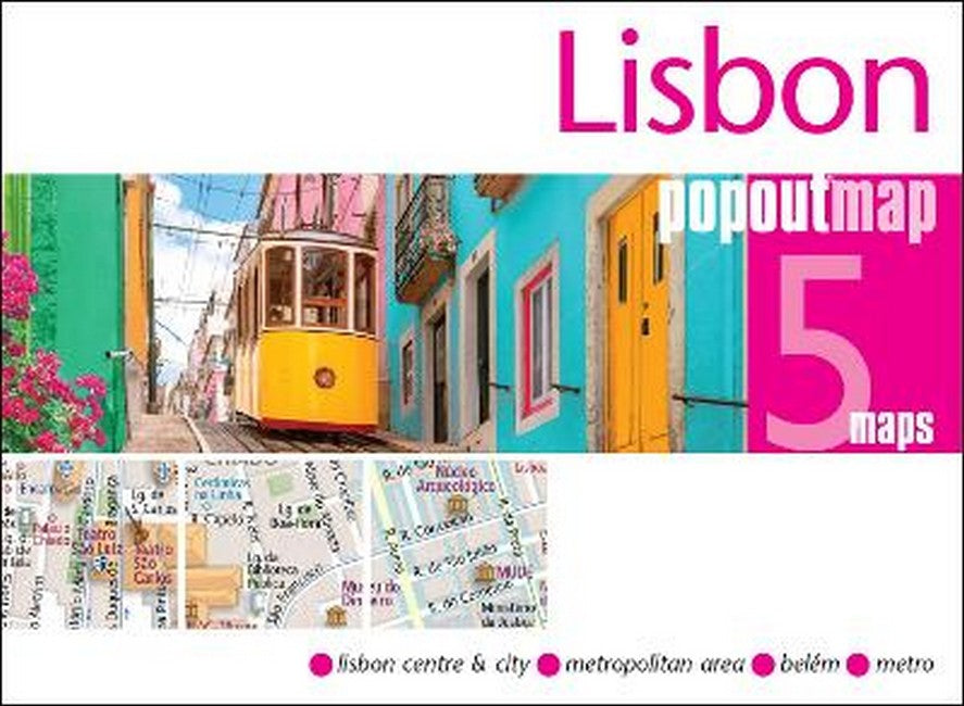 Popout Map Lisbon - Pocket-Sized Pop-Up Street Map of Lisbon