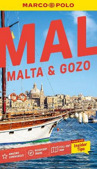Marco Polo Malta Pocket Guide with Fold-Out Map | includes Gozo, Comino, Valletta and more