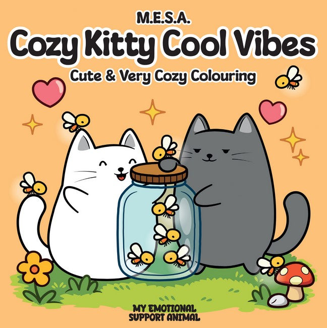 Cozy Kitty Cool Vibes: Cute & Very Cozy Colouring