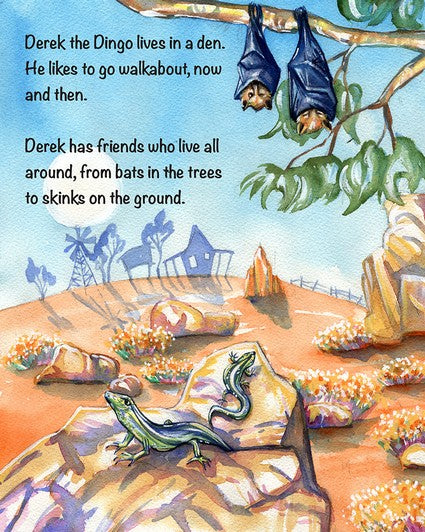 Derek the Dingo meets the Spotted Quoll