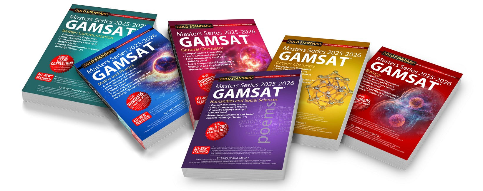 2025-2026 New Masters Series GAMSAT Textbook - All 6 Books