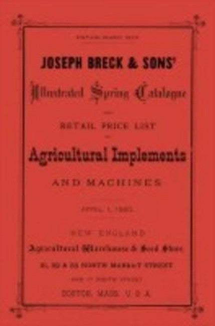 Joseph Breck & Sons' 1880 Catalogue