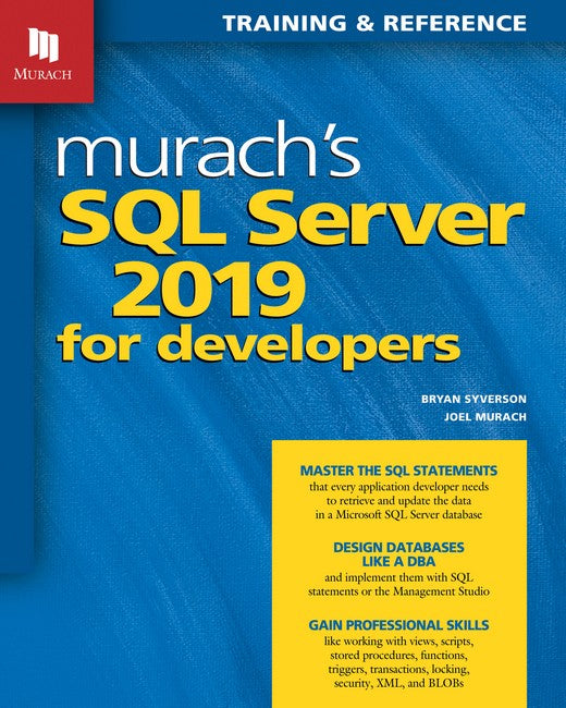 Murach's SQL Server 2019 for Developers