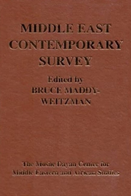 Middle East Contemporary Survey v. 23; 1999