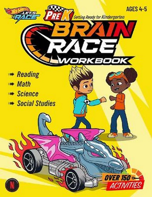 Hot Wheels Brain Race PreK Workbook