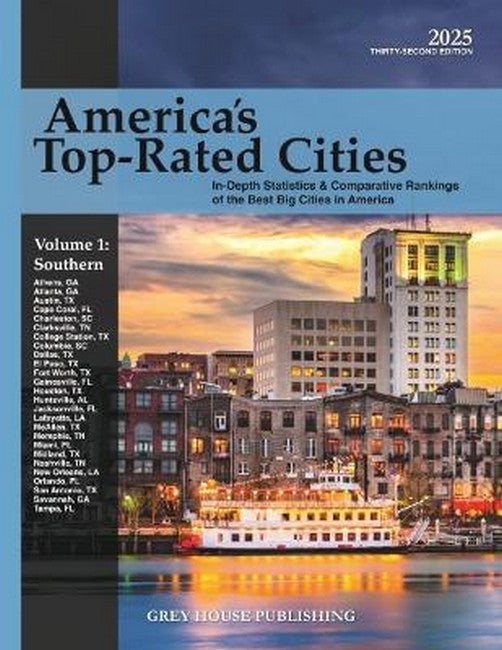 America's Top-Rated Cities, 4 Volume Set, 2025 32/e